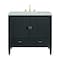 James Martin Vanities 36'' Vanity, Carbon Oak w/ 3 CM Victorian Silver Quartz Top 485-V36-CBO-3VSL - alternate 1